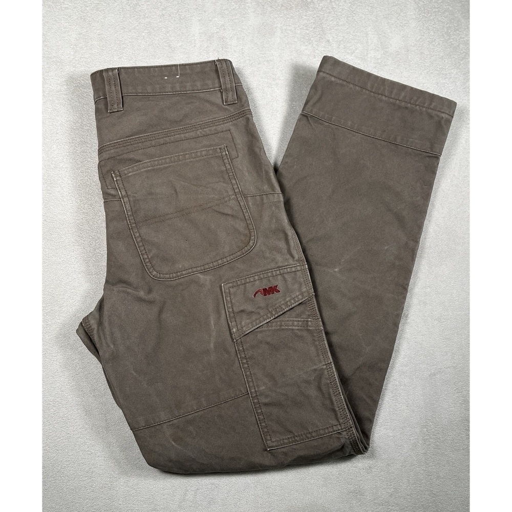 Mountain Khakis Alpine Utility Pant Men 32x32 Brown Slim Organic Canvas 21465